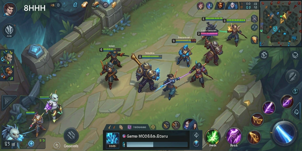 Tampilan menarik dari gameplay 8HHH yang memukau.