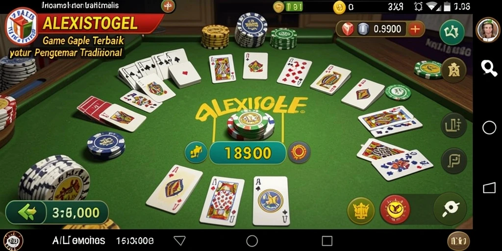 Tampilan gameplay ALEXISTOGEL yang penuh warna dan interaktif.