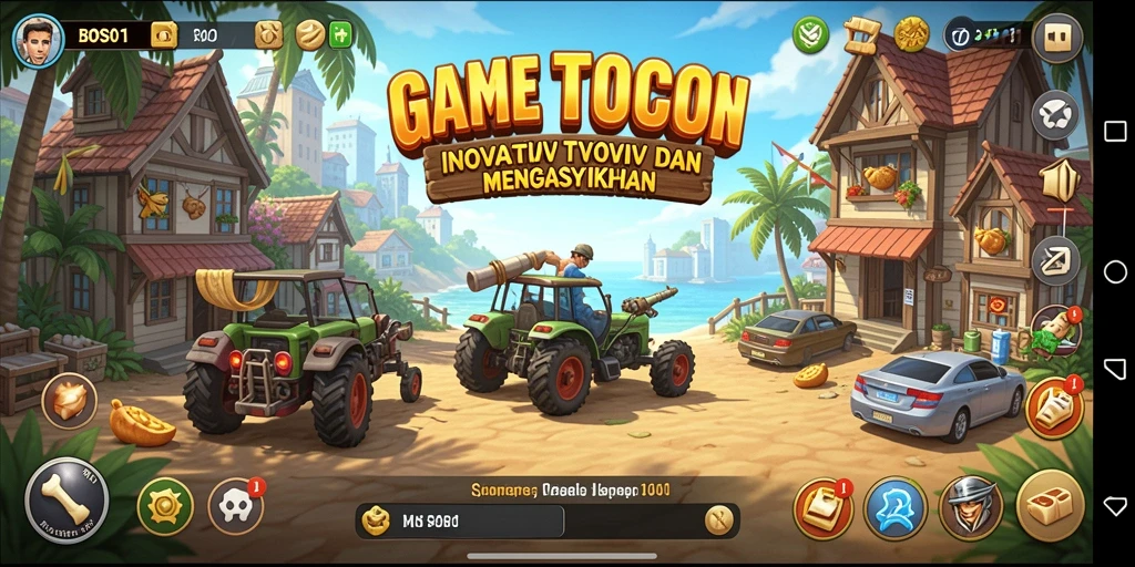 Gameplay menarik dari BOS01 yang menggambarkan manajemen bisnis.