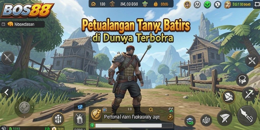 Tampilan gameplay <strong>BOS88</strong> yang epik dalam dunia terbuka.