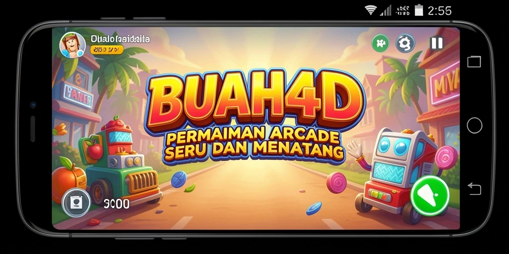 Tampilan gameplay seru BUAH4D yang penuh warna.