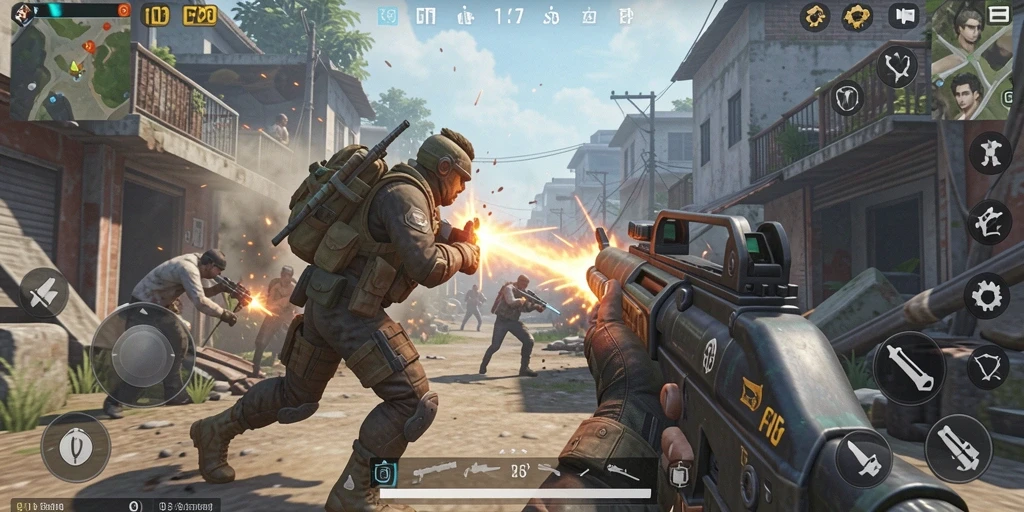 Tampilan aksi intens dalam game TPS FO8 yang mendebarkan.