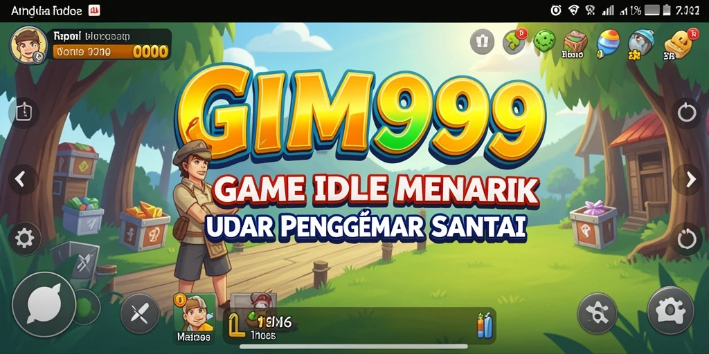 Tangkapan layar GIM999 menampilkan karakter dengan gameplay Idle yang menarik.