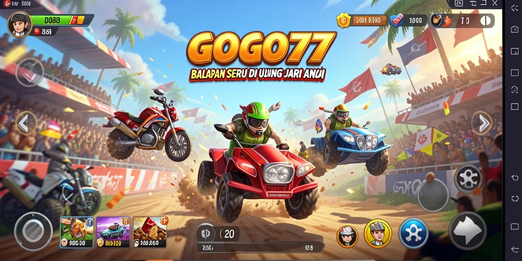 Tampilan seru dari gameplay GOGO77 yang mendebarkan.