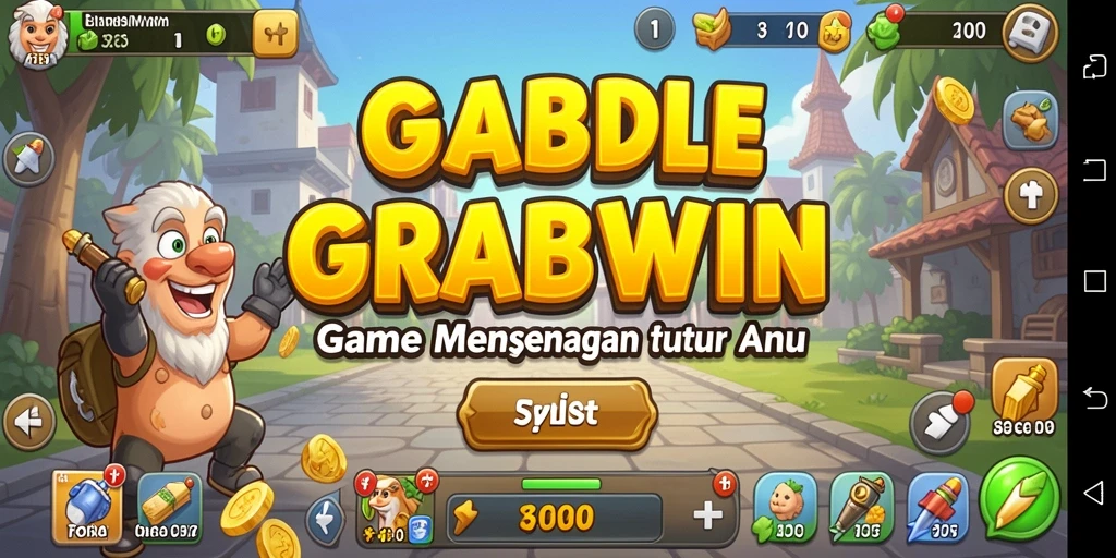 Screenshot permainan <strong>GRABWIN</strong> menampilkan aksi gameplay Idle yang seru.