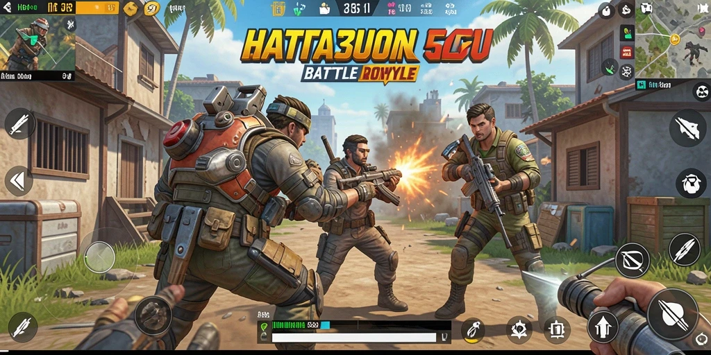 Tampilan gameplay HEBAT303 yang mendebarkan di arena Battle Royale.