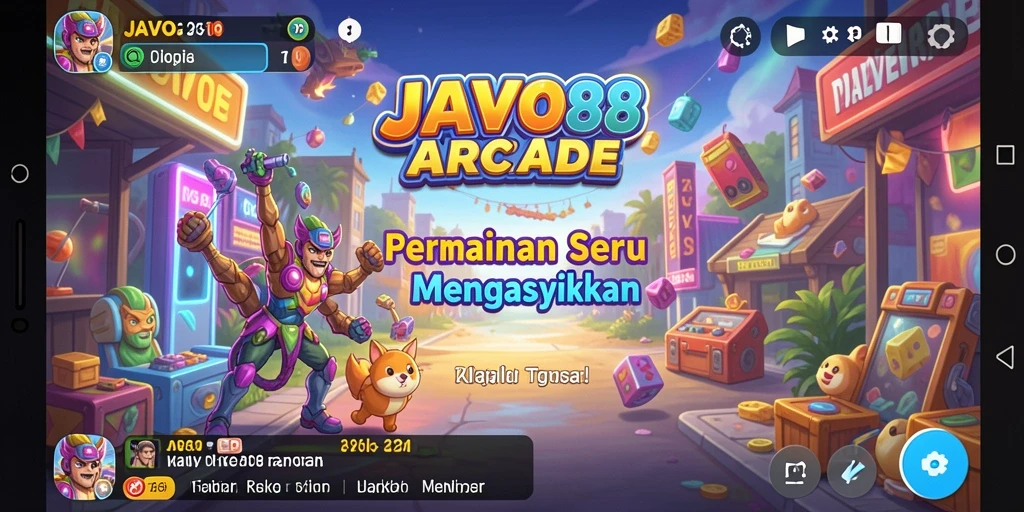 Tampilan gameplay seru di JAVO88 saat menyelesaikan rintangan.