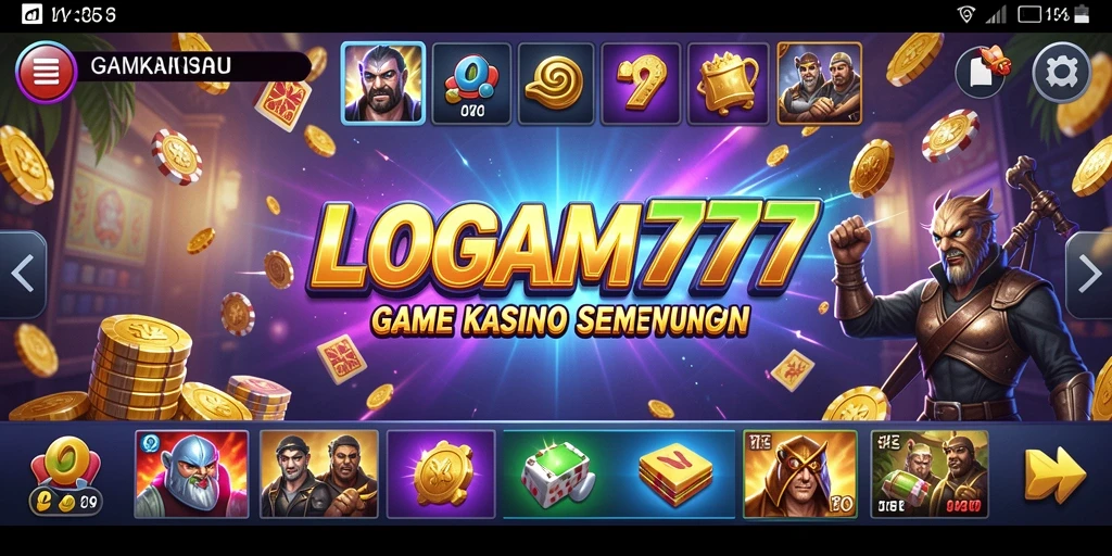 Tampilan menarik dari gameplay Kasino LOGAM777 yang seru.
