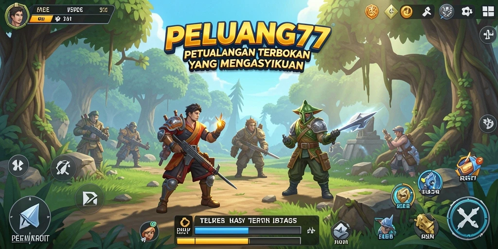Tampilan gameplay mendalam dalam dunia terbuka PELUANG77.