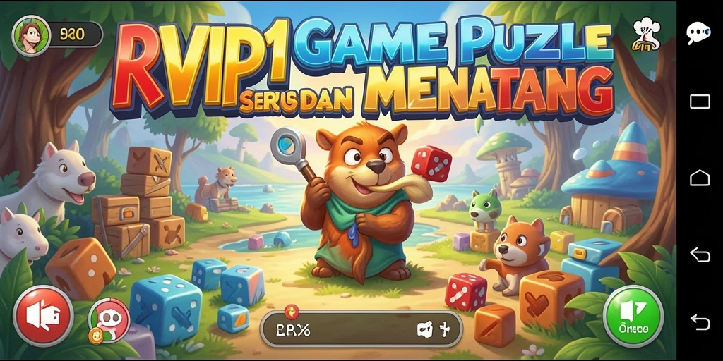 Tampilan gameplay RVIP1 yang seru dan penuh tantangan Puzzle.