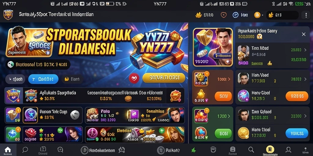 Tampilan gameplay YN777 yang menarik dan interaktif saat bertaruh.